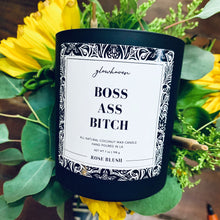 Load image into Gallery viewer, Boss Ass Bitch Candle - sassy funny woman empowerment cute affirmation cute home room decor candle gift for friends