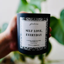 Load image into Gallery viewer, Self-Love Everyday Candle - affirmation manifestation motivational cute home decor gift for friends empowerment
