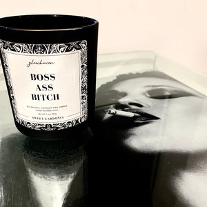 Boss Ass Bitch Candle - sassy funny woman empowerment cute affirmation cute home room decor candle gift for friends